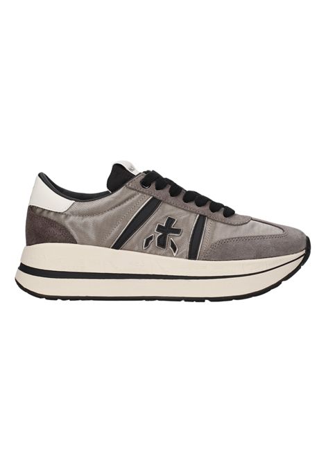 Premiata Bethcoin 8508 Sneaker in Grey Suede and Fabric Women's PREMIATA |  | BETHCOIN VAR8508